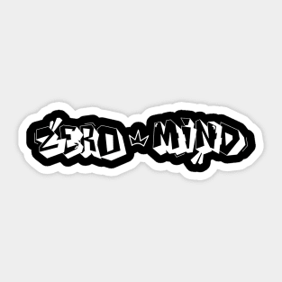 ZERO MIND Rugged Blocks (spread) Sticker